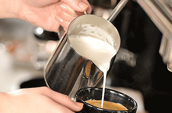 Milchschaum krönt